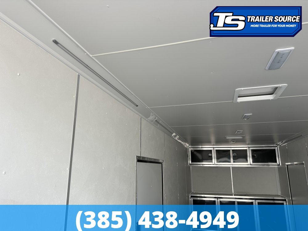8.5x24 Look Vision Circuit Edition Enclosed Race Car Hauler Trailer - 7'6" Interior - 10K GVWR - .080 PolyCor, Alloy Wheels, Black Out Package, Escape Door, Finished Interior, Rear