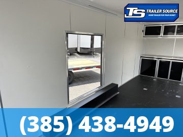8.5x24 Look Vision Circuit Edition Enclosed Race Car Hauler Trailer - 7'6" Interior - 10K GVWR - .080 PolyCor, Alloy Wheels, Black Out Package, Escape Door, Finished Interior, Rear