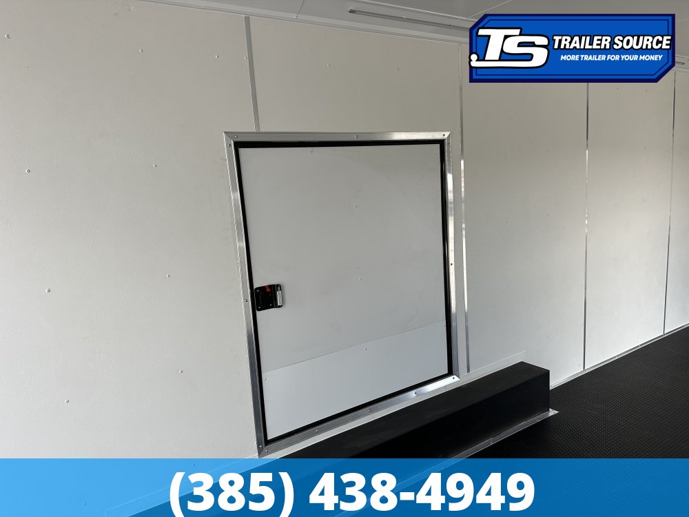 8.5x24 Look Vision Circuit Edition Enclosed Race Car Hauler Trailer - 7'6" Interior - 10K GVWR - .080 PolyCor, Alloy Wheels, Black Out Package, Escape Door, Finished Interior, Rear