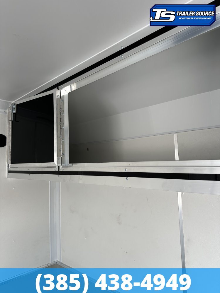 8.5x24 Look Vision Circuit Edition Enclosed Race Car Hauler Trailer - 7'6" Interior - 10K GVWR - .080 PolyCor, Alloy Wheels, Black Out Package, Escape Door, Finished Interior, Rear