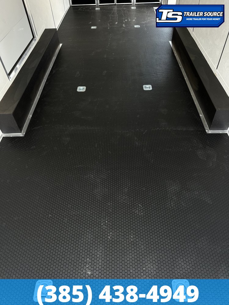 8.5x24 Look Vision Circuit Edition Enclosed Race Car Hauler Trailer - 7'6" Interior - 10K GVWR - .080 PolyCor, Alloy Wheels, Black Out Package, Escape Door, Finished Interior, Rear