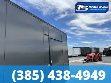 8.5x24 Look Vision Circuit Edition Enclosed Race Car Hauler Trailer - 7'6" Interior - 10K GVWR - .080 PolyCor, Alloy Wheels, Black Out Package, Escape Door, Finished Interior, Rear