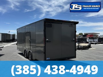 8.5x24 Look Vision Circuit Edition Enclosed Race Car Hauler Trailer - 7'6" Interior - 10K GVWR - .080 PolyCor, Alloy Wheels, Black Out Package, Escape Door, Finished Interior, Rear