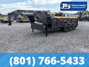 7x16 Diamond C LPT-GN 307 Pacesetter Pkg Gooseneck Dump Trailer - 32" Sides - 24K GVWR - 7 Gauge Floor and Walls