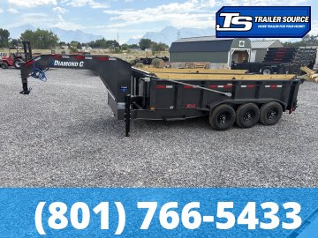 7x16 Diamond C LPT-GN 307 Pacesetter Pkg Gooseneck Dump Trailer - 32" Sides - 24K GVWR - 7 Gauge Floor and Walls