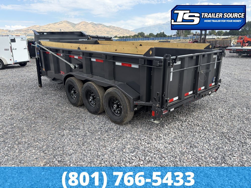 7x16 Diamond C LPT-GN 307 Pacesetter Pkg Gooseneck Dump Trailer - 32" Sides - 24K GVWR - 7 Gauge Floor and Walls