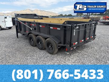7x16 Diamond C LPT-GN 307 Pacesetter Pkg Gooseneck Dump Trailer - 32" Sides - 24K GVWR - 7 Gauge Floor and Walls