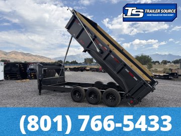7x16 Diamond C LPT-GN 307 Pacesetter Pkg Gooseneck Dump Trailer - 32" Sides - 24K GVWR - 7 Gauge Floor and Walls