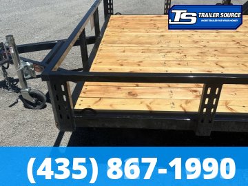 7x16 Echo EA-16-15T Utility Trailer - 7K GVWR - Tire Chocks