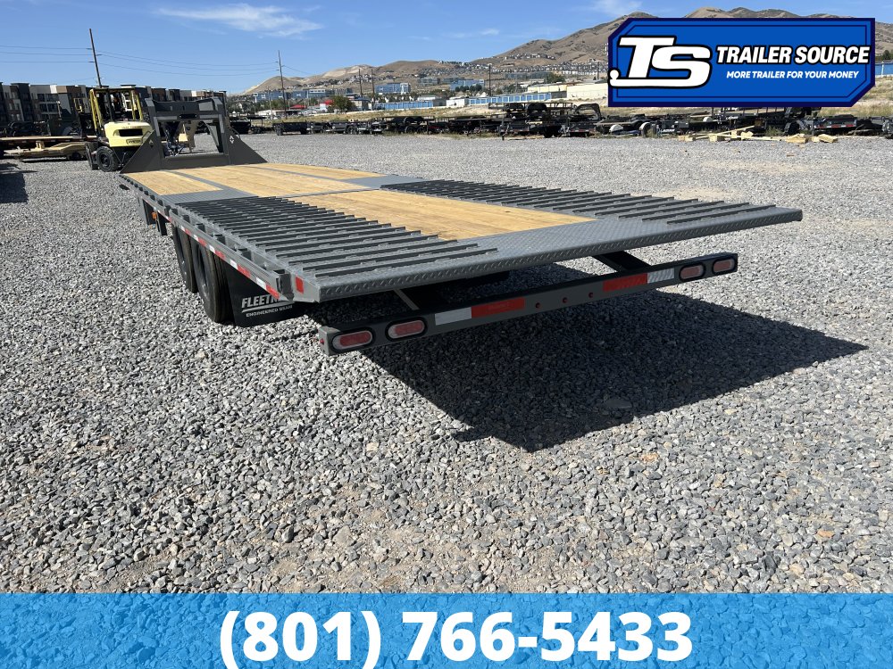 8.5x35 Diamond C FMAX-HDT 210 Gooseneck Hydraulic Dovetail Equipment Trailer - 25K GVWR - 14 Ply Tires, ABS Brakes