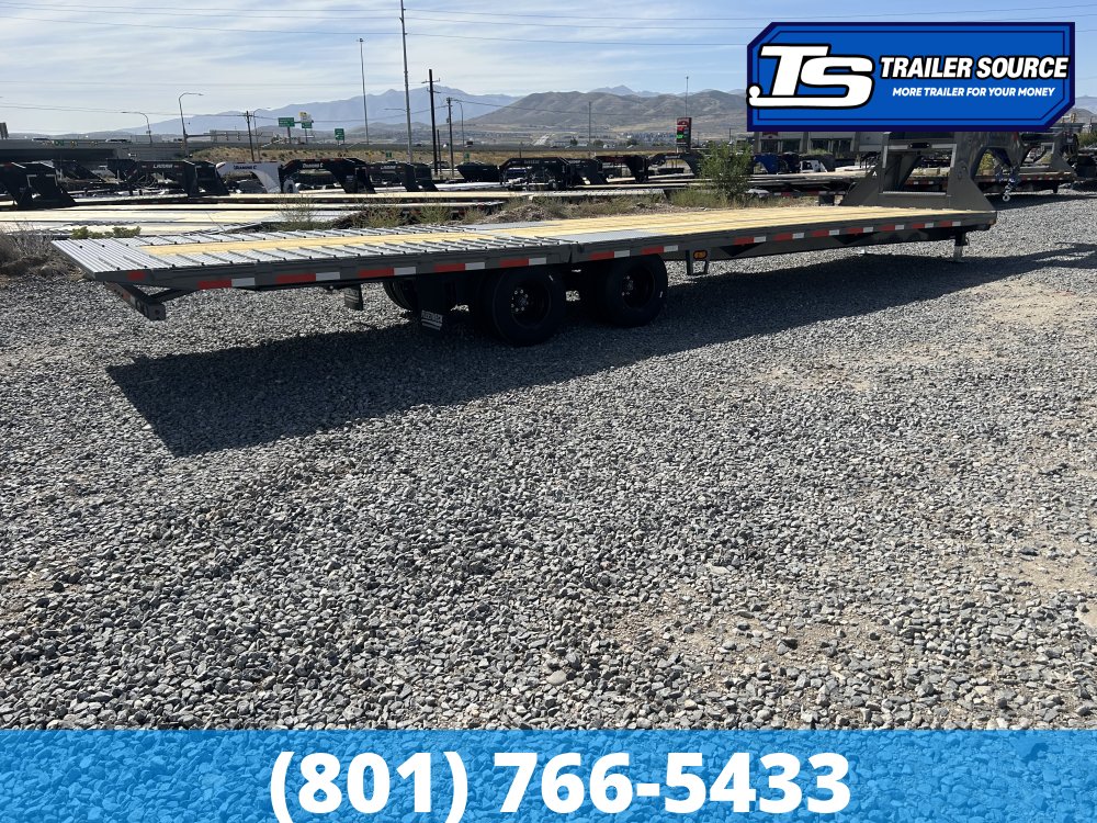 8.5x35 Diamond C FMAX-HDT 210 Gooseneck Hydraulic Dovetail Equipment Trailer - 25K GVWR - 14 Ply Tires, ABS Brakes