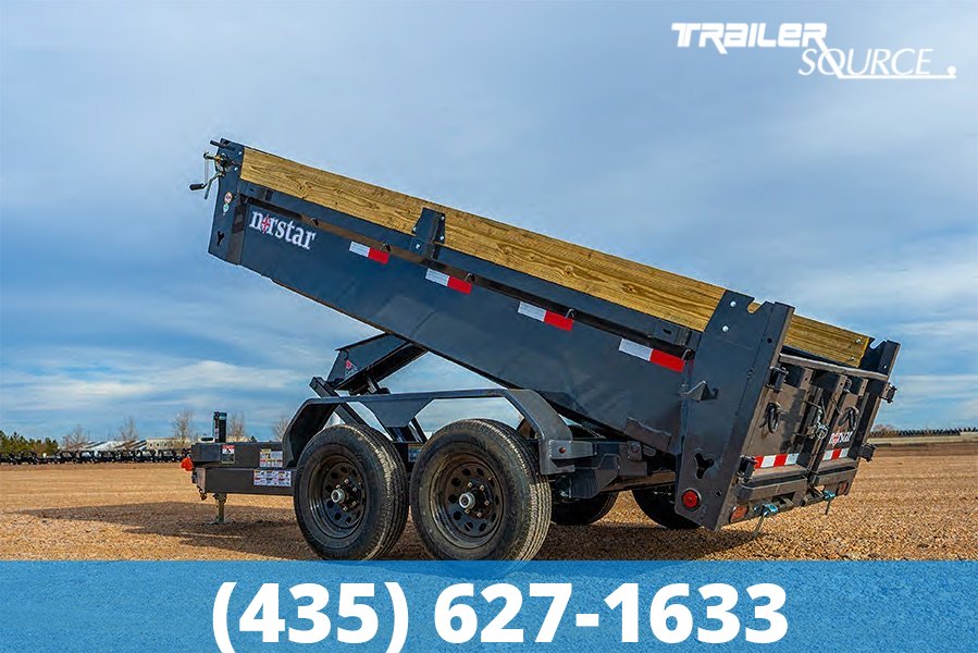 6x12 Norstar Iron Bull DCB 20" Sides 10K Dump Trailer