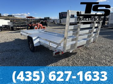 7x14 Bear Track BTU Aluminum Utility Trailer - 3.5K GVWR - Side Rails
