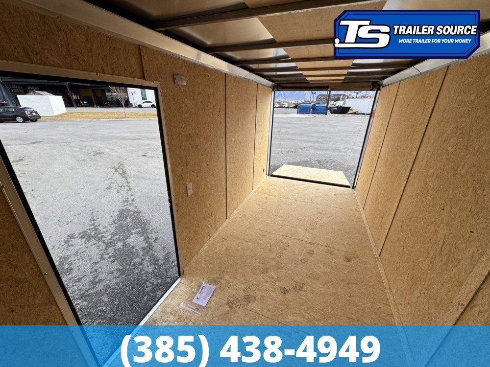 7x16 Look ST DLX Enclosed Cargo Trailer - 7'0" Interior - 7K GVWR - .080 PolyCor, Alloy Wheels, Black Out Package