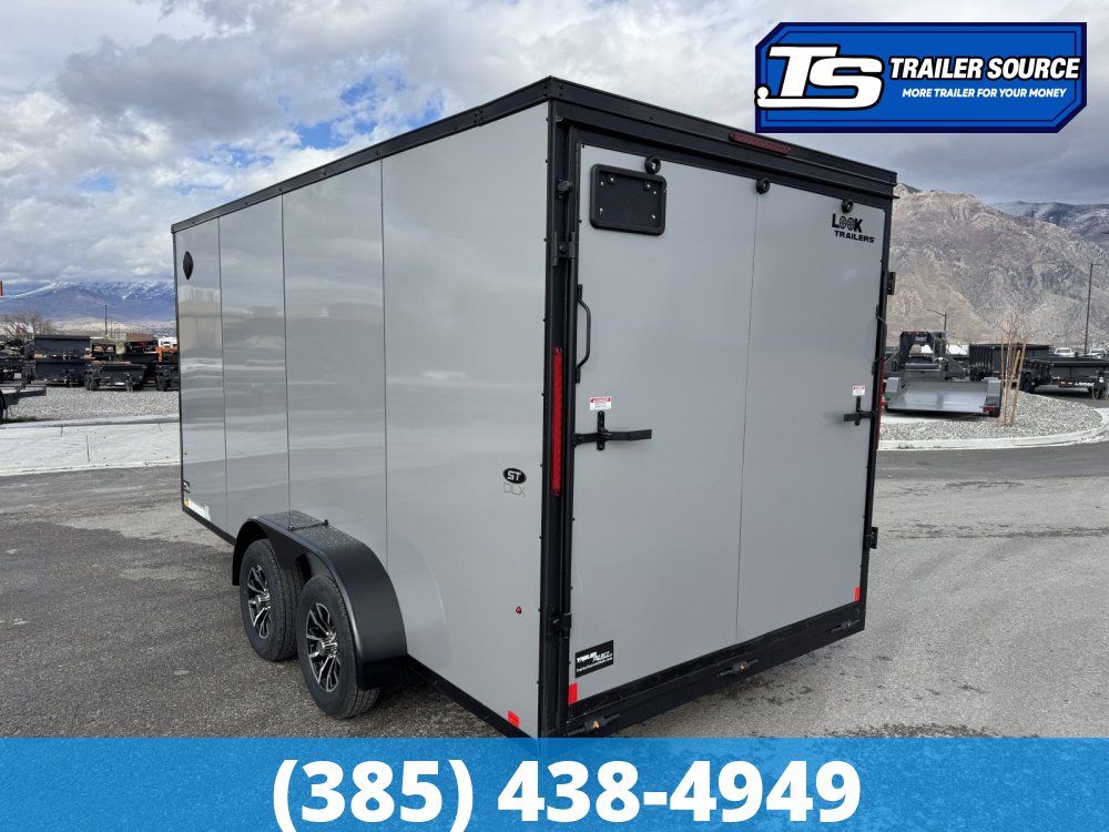 7x16 Look ST DLX Enclosed Cargo Trailer - 7'0" Interior - 7K GVWR - .080 PolyCor, Alloy Wheels, Black Out Package