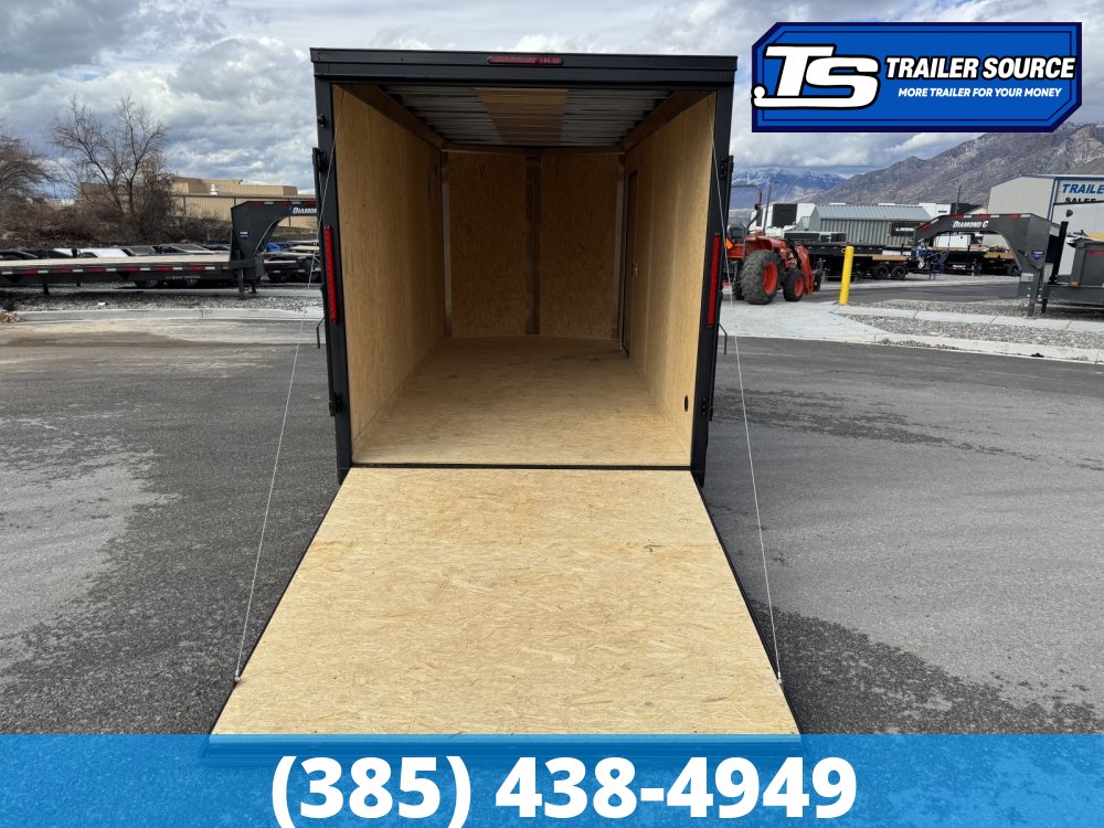7x16 Look ST DLX Enclosed Cargo Trailer - 7'0" Interior - 7K GVWR - .080 PolyCor, Alloy Wheels, Black Out Package