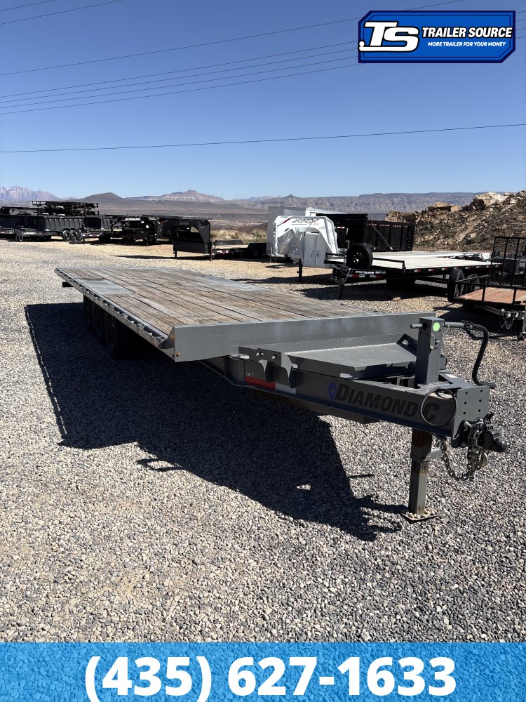 8.5x26 Diamond C DET 307 Deckover Tilt Trailer - 24K GVWR -