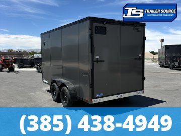 7x14 Look Vision Aluminum Enclosed Cargo Trailer - 7'0" Interior - 7K GVWR - .080 PolyCor, Black Out Package