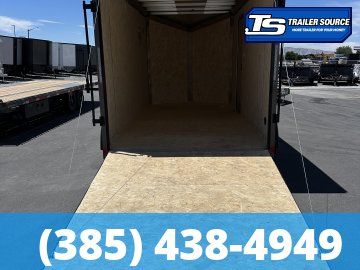 7x14 Look Vision Aluminum Enclosed Cargo Trailer - 7'0" Interior - 7K GVWR - .080 PolyCor, Black Out Package