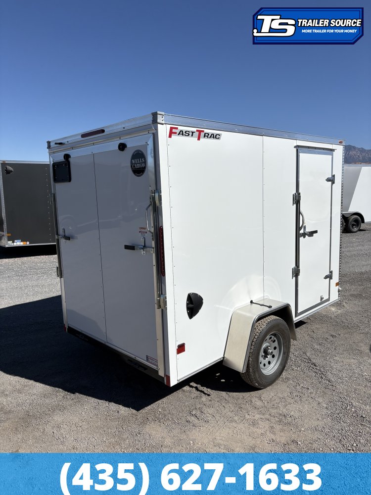 6x10 Wells Cargo FastTrac Enclosed Cargo Trailer - 6'6" Interior - 3.5K GVWR -