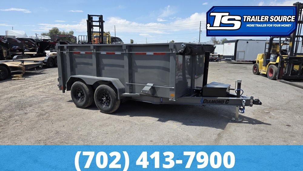Diamond C MDT 206 6.5x12 ft Dump Trailer 44" Sides 10K GVWR