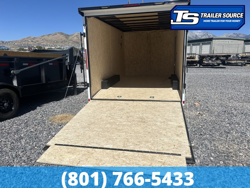 8.5x16 Look Element Elite Enclosed Car Hauler Trailer - 7K GVWR - .080 PolyCor, Alloy Wheels, Black Out Package, Finished Interior, Load Lights, Rear Spoiler w/ Load Lights, Rubber