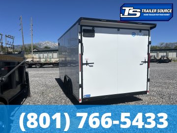 8.5x16 Look Element Elite Enclosed Car Hauler Trailer - 7K GVWR - .080 PolyCor, Alloy Wheels, Black Out Package, Finished Interior, Load Lights, Rear Spoiler w/ Load Lights, Rubber