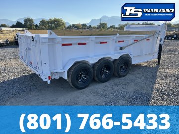7x16 Diamond C LPT-GN 307 Gooseneck Dump Trailer - 32" Sides - 24K GVWR - 14 Ply Tires, ABS Brakes, Hydraulic Jack(s)