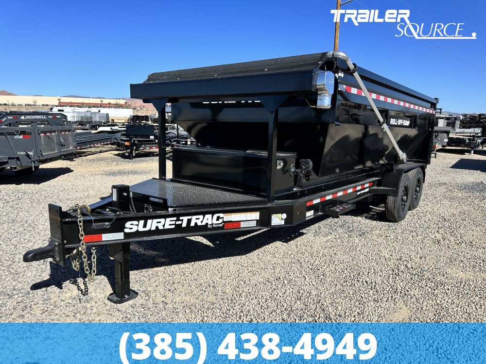 7x16 Sure Trac Roll Off Trailer-Bin Package