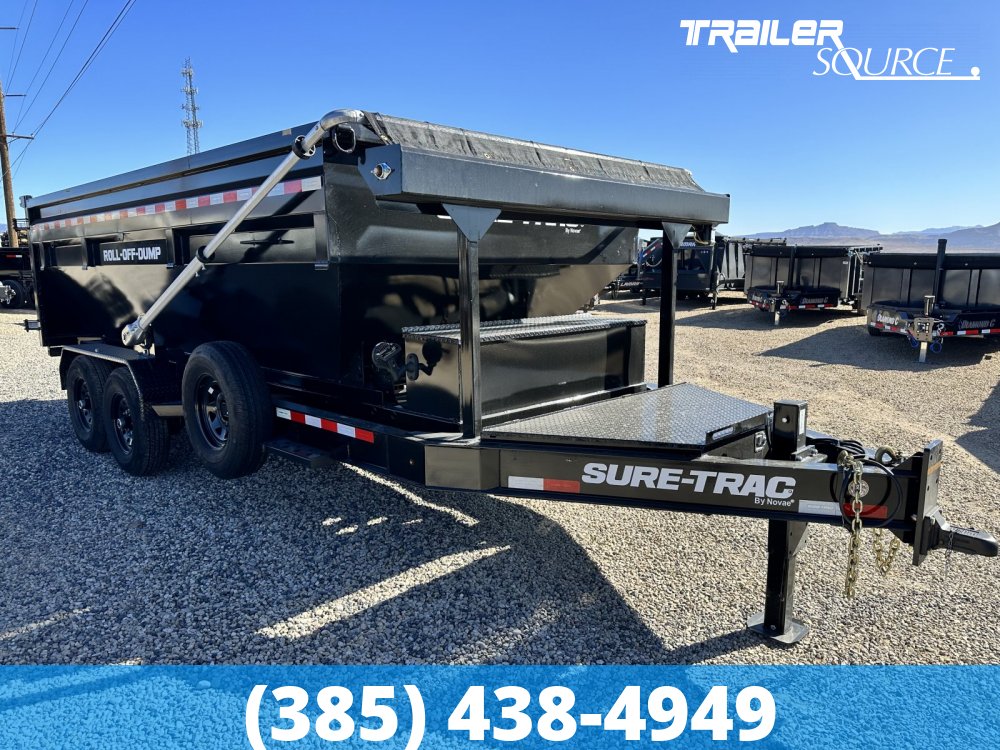 7x16 Sure Trac Roll Off Trailer-Bin Package