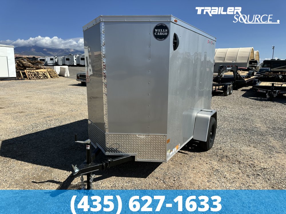 5x8 Wells Cargo Fast Trac Deluxe 6'0" Interior Single Axle Enclosed Cargo