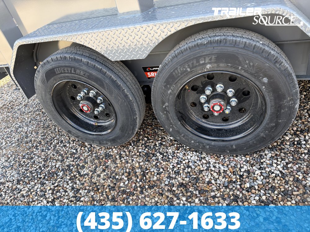 7x14 Diamond C LPT 208 Dump Trailer - 44" Sides - 18K GVWR - 18 Ply Tire Upgrade, Long Arm Tarp