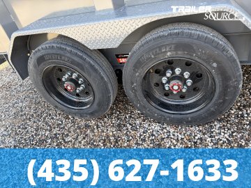7x14 Diamond C LPT 208 Dump Trailer - 44" Sides - 18K GVWR - 18 Ply Tire Upgrade, Long Arm Tarp