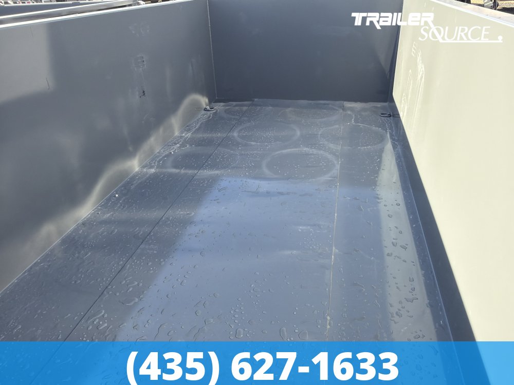 7x14 Diamond C LPT 208 Dump Trailer - 44" Sides - 18K GVWR - 18 Ply Tire Upgrade, Long Arm Tarp