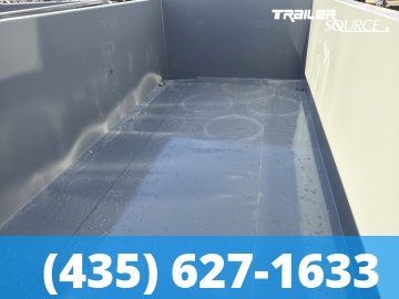 7x14 Diamond C LPT 208 Dump Trailer - 44" Sides - 18K GVWR - 18 Ply Tire Upgrade, Long Arm Tarp