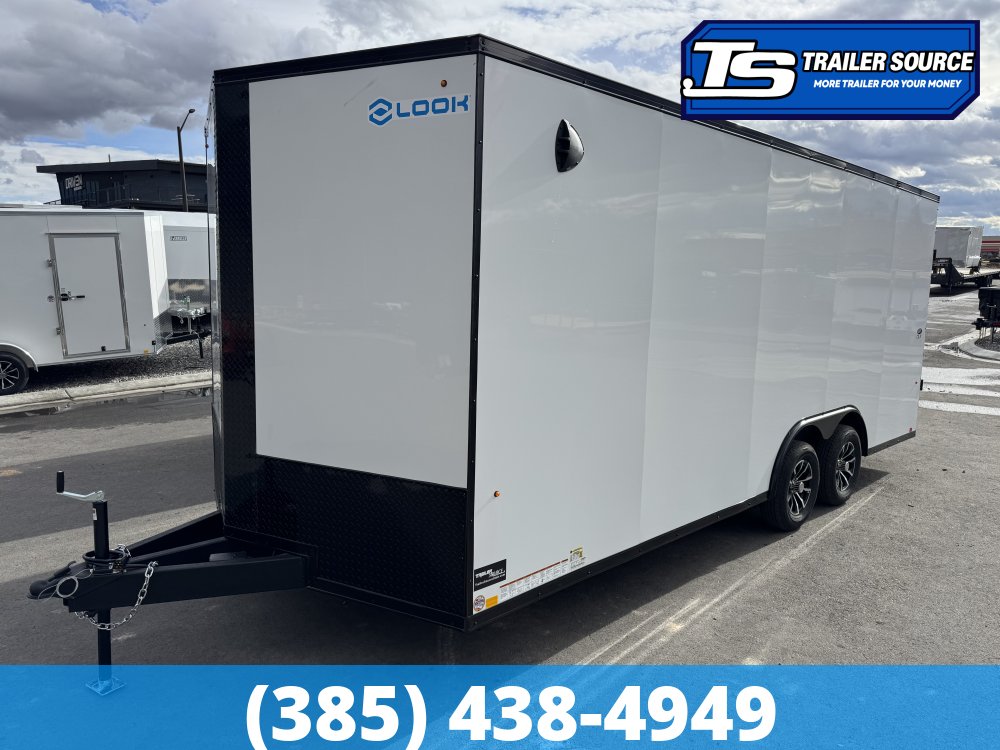 8.5x20 Look ST DLX Enclosed Cargo Trailer - 7'0" Interior - 7K GVWR - .080 PolyCor, Alloy Wheels, Black Out Package