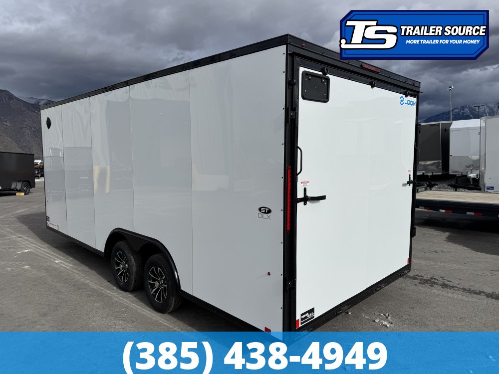 8.5x20 Look ST DLX Enclosed Cargo Trailer - 7'0" Interior - 7K GVWR - .080 PolyCor, Alloy Wheels, Black Out Package
