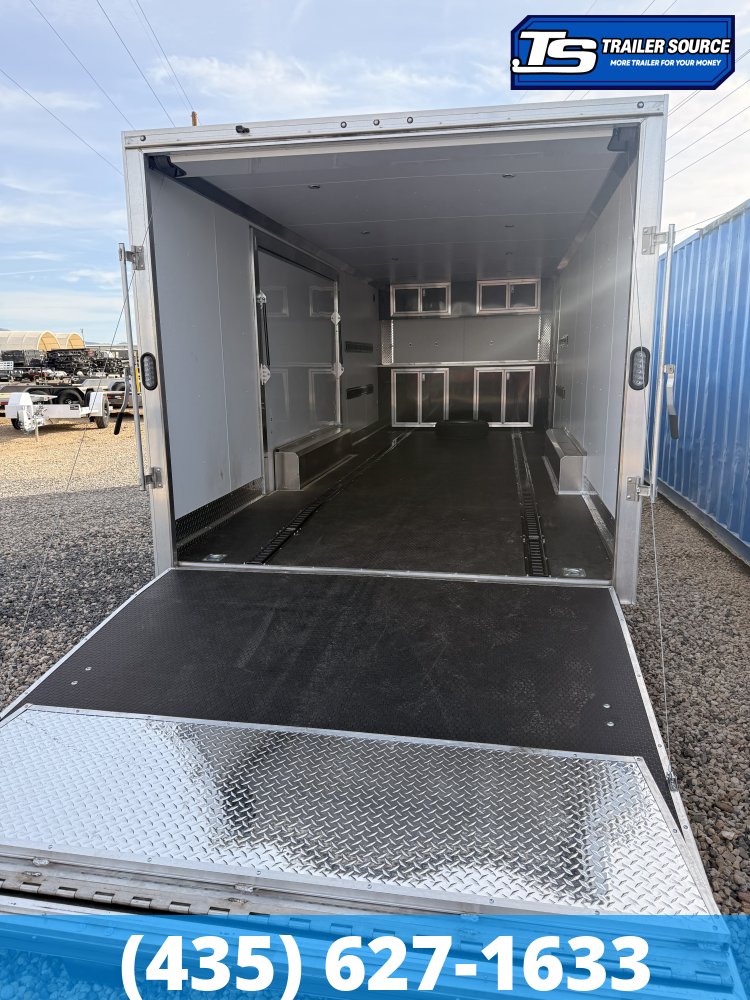8.5x24 Alcom EZ Hauler Premium Enclosed Cargo Trailer - 10K GVWR - E-Track, Rubber Coin Floor, Ultimate Escape Door, Upper Cabinet, Vinyl Ceiling, Vinyl Walls