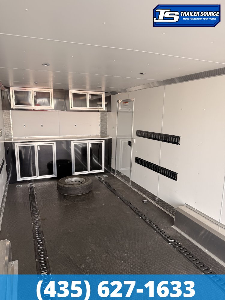 8.5x24 Alcom EZ Hauler Premium Enclosed Cargo Trailer - 10K GVWR - E-Track, Rubber Coin Floor, Ultimate Escape Door, Upper Cabinet, Vinyl Ceiling, Vinyl Walls