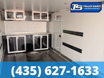 8.5x24 Alcom EZ Hauler Premium Enclosed Cargo Trailer - 10K GVWR - E-Track, Rubber Coin Floor, Ultimate Escape Door, Upper Cabinet, Vinyl Ceiling, Vinyl Walls
