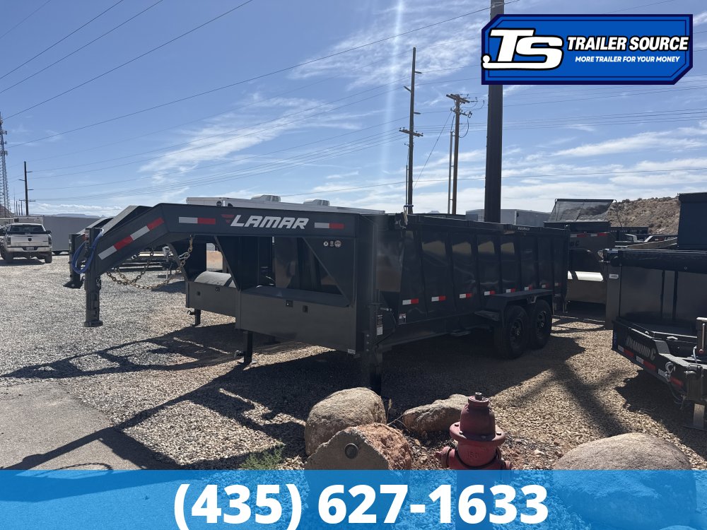 7x16 Lamar DT Gooseneck Dump