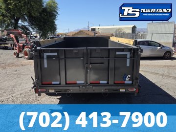 7x14 Diamond C LPT 208 Dump Trailer - 32" Sides - 18K GVWR - 18 Ply Tires, 7 Gauge Floor, Board Brackets, Hydraulic Jack(s)