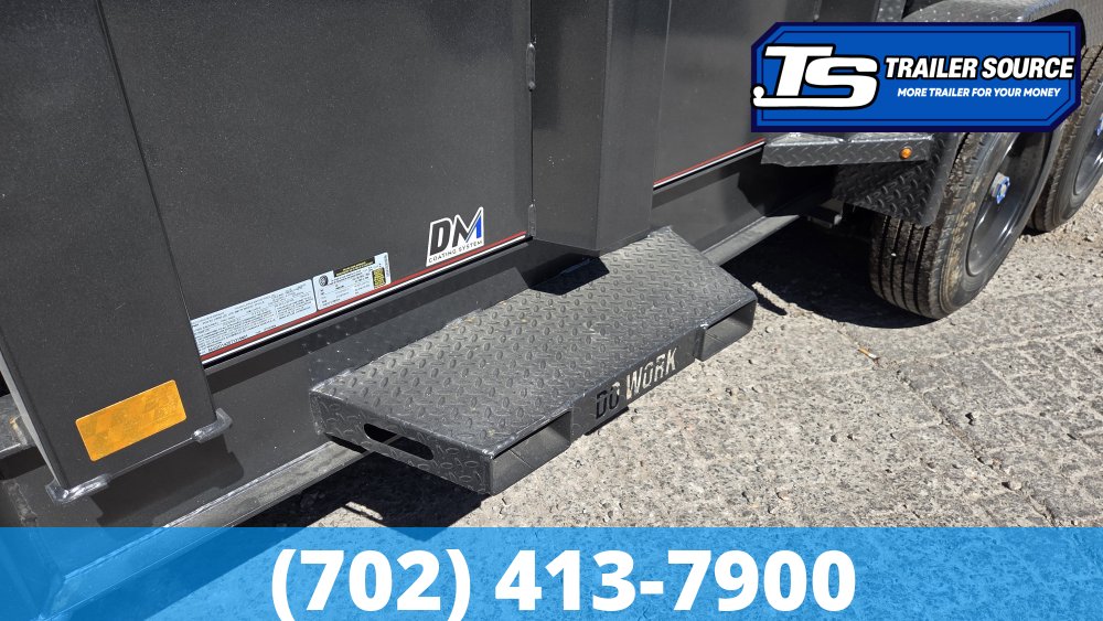 7x14 Diamond C LPT 208 Dump Trailer - 32" Sides - 18K GVWR - 18 Ply Tires, 7 Gauge Floor, Board Brackets, Hydraulic Jack(s)