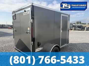 6x10 Haulmark Passport DELUXE Enclosed Cargo Trailer - 6'6" Interior - 3.5K GVWR - .080 PolyCor, Screwless Exterior