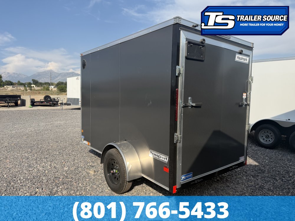 6x10 Haulmark Passport DELUXE Enclosed Cargo Trailer - 6'6" Interior - 3.5K GVWR - .080 PolyCor, Screwless Exterior