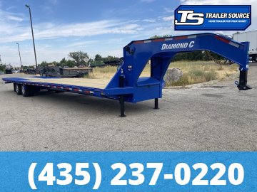 8.5x40 Diamond C FMAX-HDT 212 Pacesetter Pkg Pacesetter Pkg Gooseneck Hydraulic Dovetail Equipment Trailer - 25.9K GVWR - Alloy Wheels, Pacesetter Edition