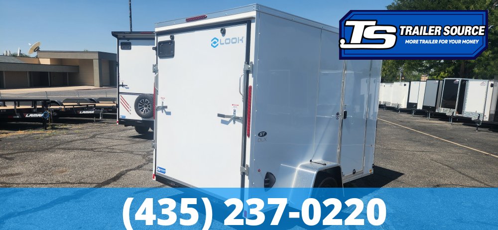 6x10 Look ST DLX Enclosed Cargo Trailer - 6'6" Interior - 3.5K GVWR - .080 PolyCor, Ramp Door