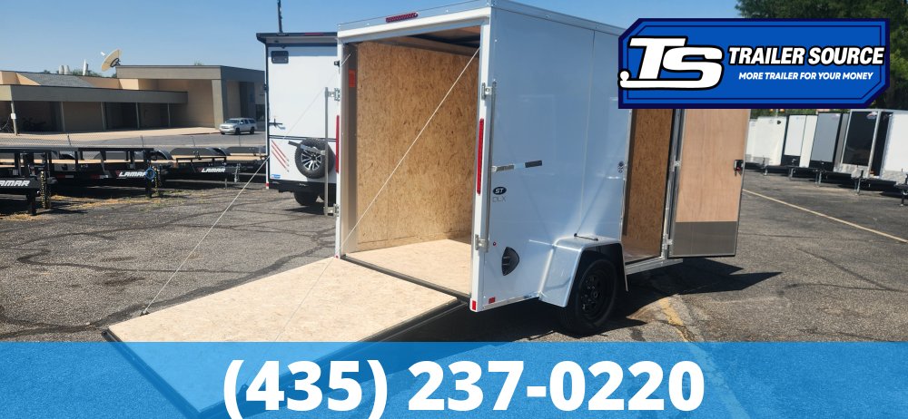 6x10 Look ST DLX Enclosed Cargo Trailer - 6'6" Interior - 3.5K GVWR - .080 PolyCor, Ramp Door