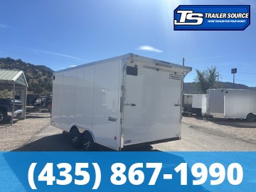 8.5x16 Haulmark Transport Enclosed Cargo Trailer - 7'0" Interior - 7K GVWR - Alloy Wheels, Dovetail, Finished Interior, Rear Spoiler w/ Load Lights, Rubber Coin Floor, Torsion Axle