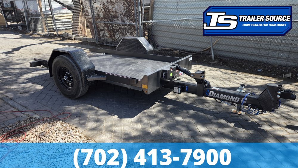 5x10 Diamond C DSA Scissor Lift Tilt Trailer - 7K GVWR -